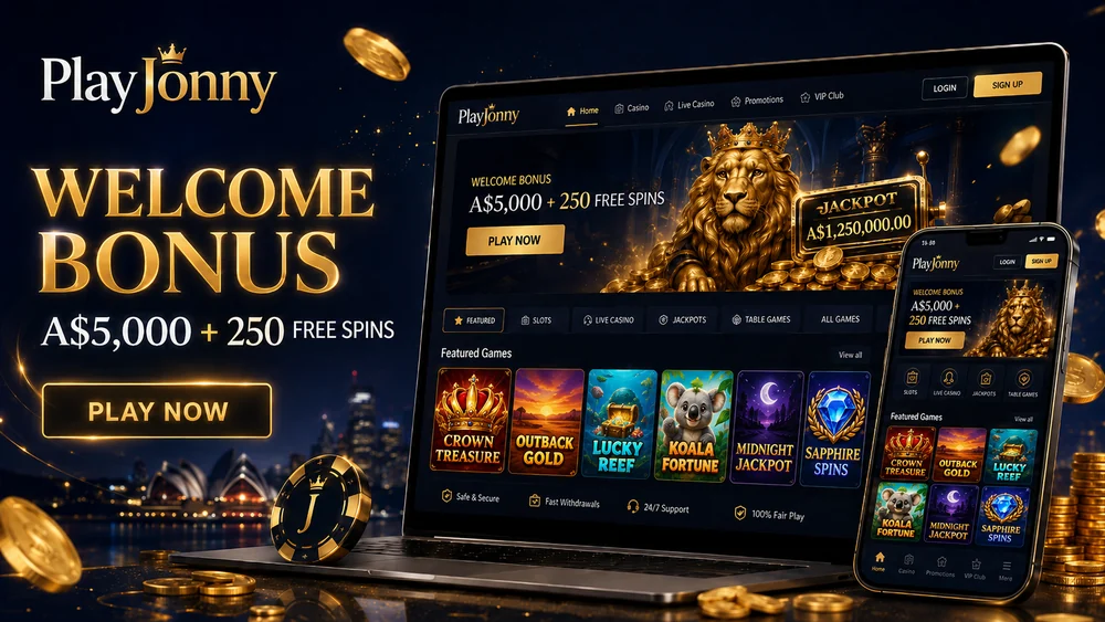 Progressive jackpot pokies at PlayJonny and how withdrawal limits apply to jackpot wins for Australian players